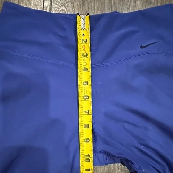 Nike Dri-Fit Ten Less Plastic Legend 2.0 Tight Poly Capri Leggings Blue Size S - Picture 4 of 12